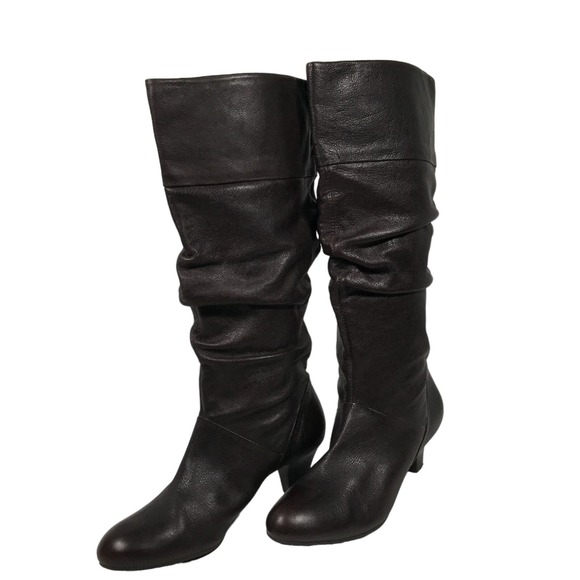 ANTONIO MELANI Shoes - Antonio Melani Womens US Size 8‎ Black Leather Knee High Tall Boots 2" Heel